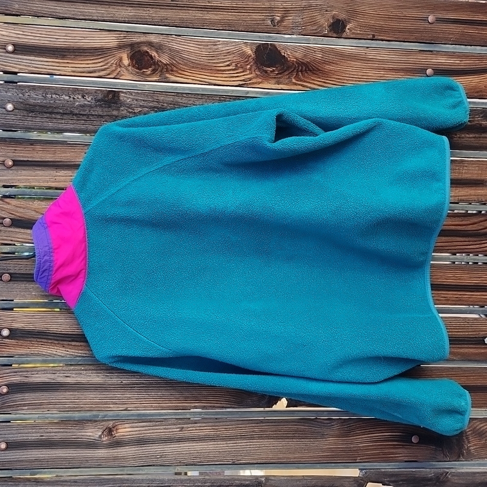 VINTAGE 90s WOOLRICH Nylon Fleece Jacket Mens M SIGMET GEAR Neon Windbreaker Y2K - Picture 11 of 15